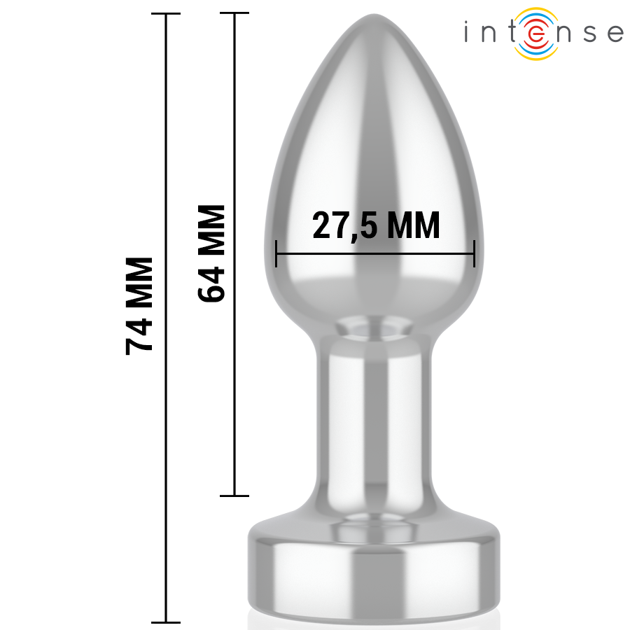 Ansicht 5 von Intense - Anal Plug 10 Vibrationen Metall Mit Fernbedienung S