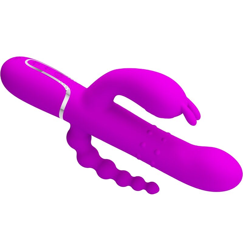 Vista 5 de Pretty Love - Cammy Triple Vibrador Multifunción 4 en 1 Rosa