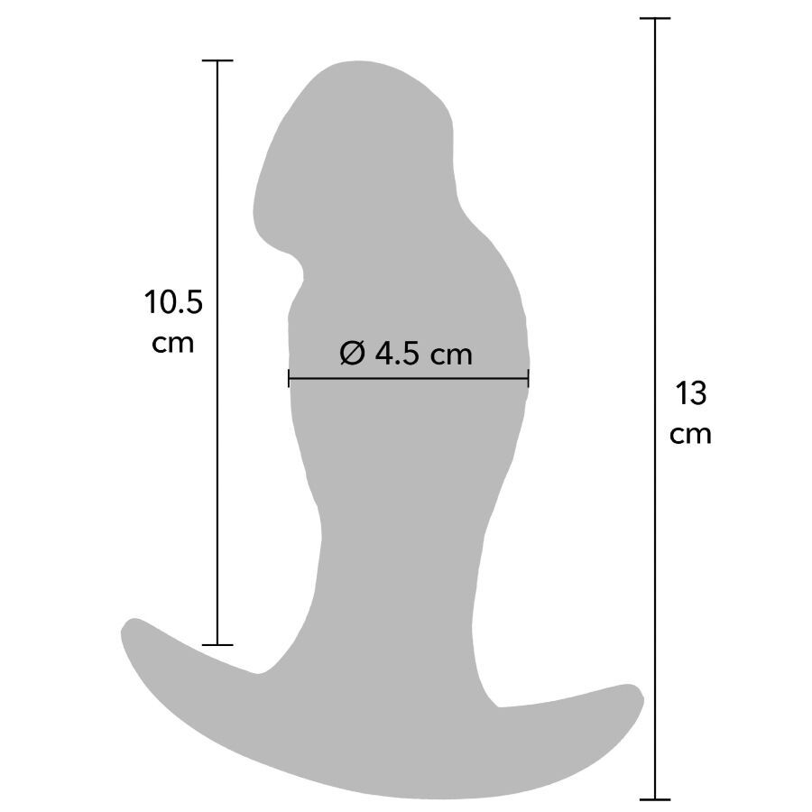 Vista 5 de Inferno Plug Anal Realístico 13 Cm