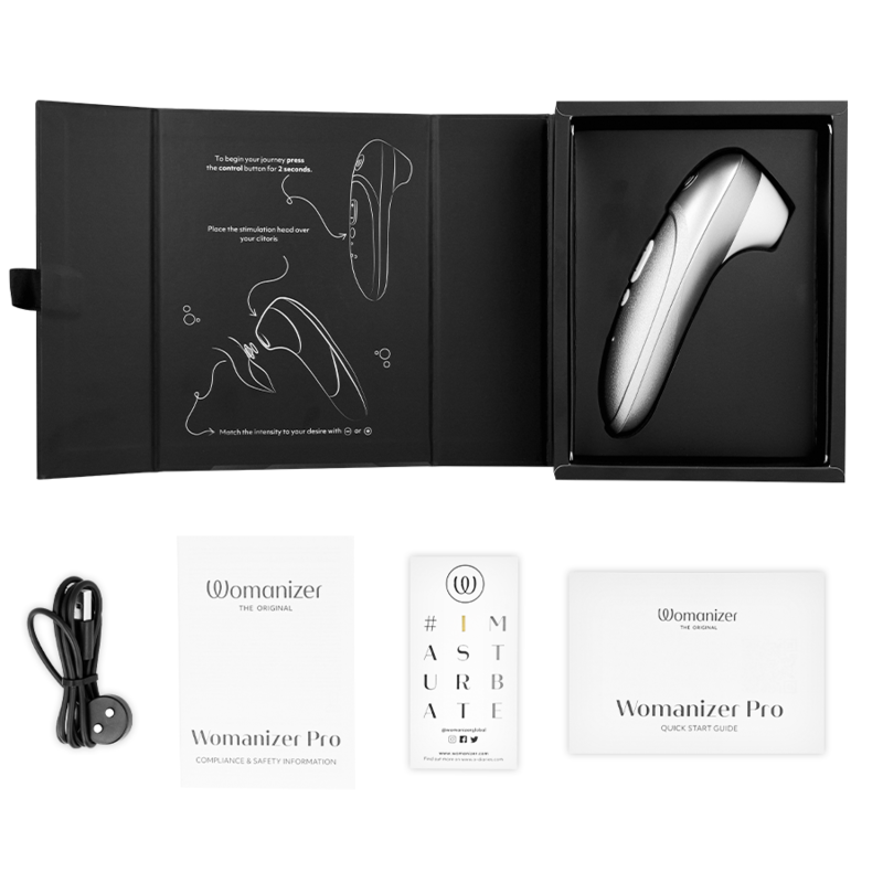 Vista 5 di Stimolatore Clitorideo Pro Vibrante, Colore Argento E Grigio
