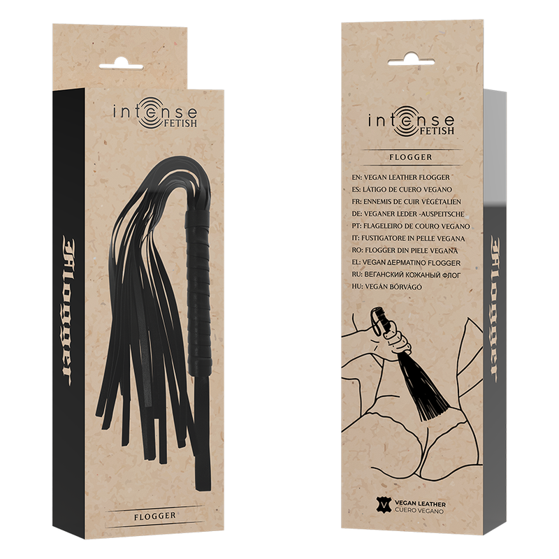 Vista 5 di Intense - Fetish Flogger In Pelle Vegana