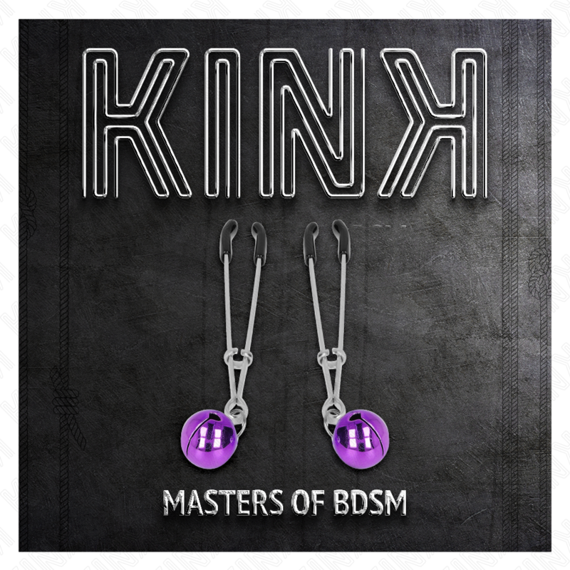 Vista 5 de Kink - Pinças de Bino Fina Roxo 7 Cm