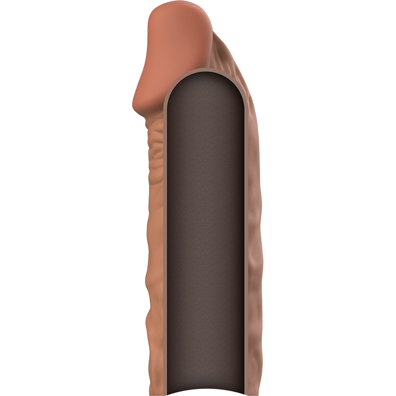 Vista 6 de Extensión de Pene Liquid Silicone V5 Marrón