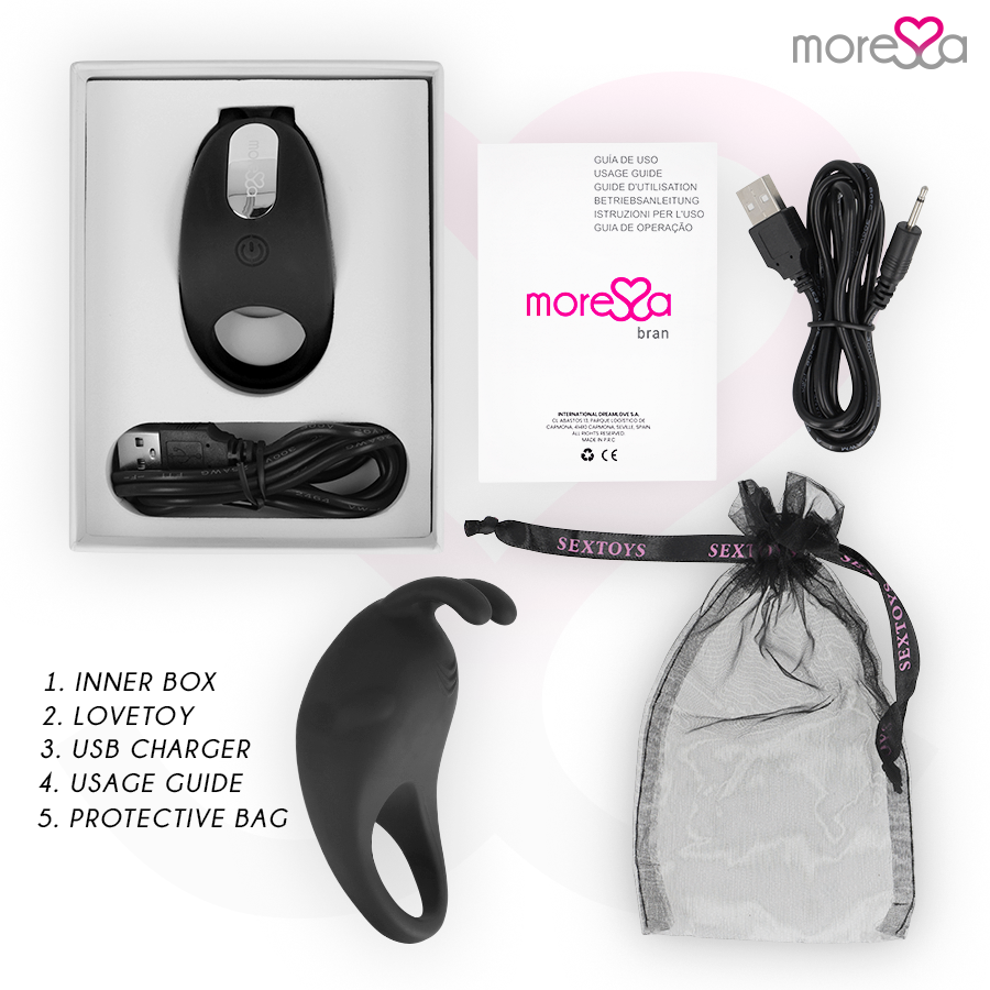 Vista 6 de Brad Premium Silicone Recargable Negro