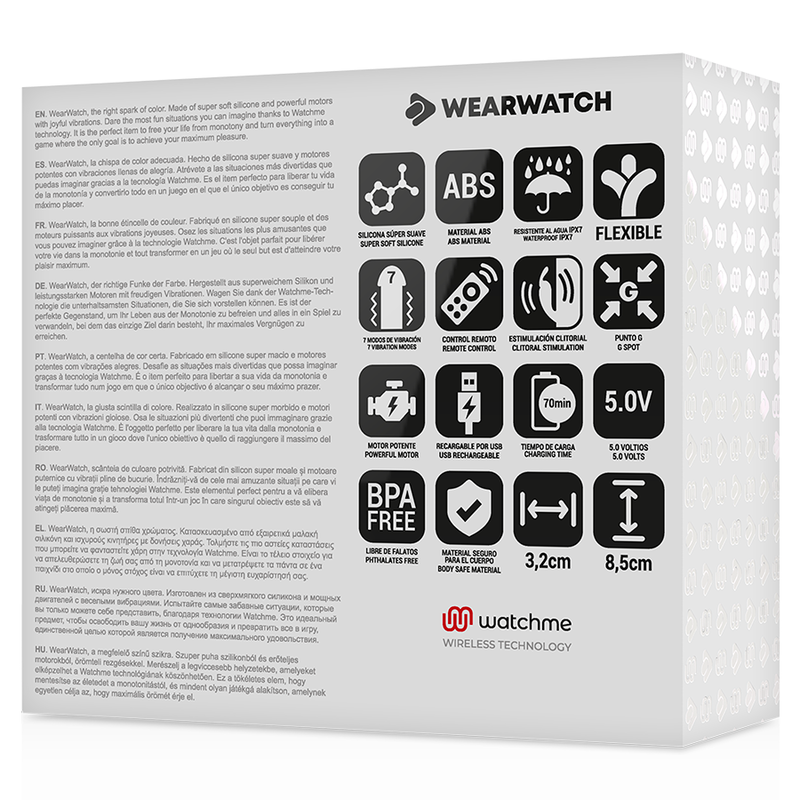 Vista 6 de Vibrador Dual Technology Watchme Añil/Níveo