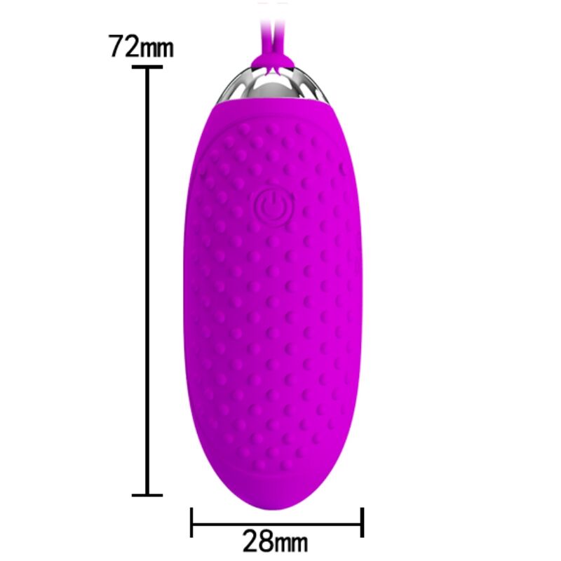 Vista 6 de Pretty Love - Joanna Huevo Vibrador Control Remoto 12 Modos