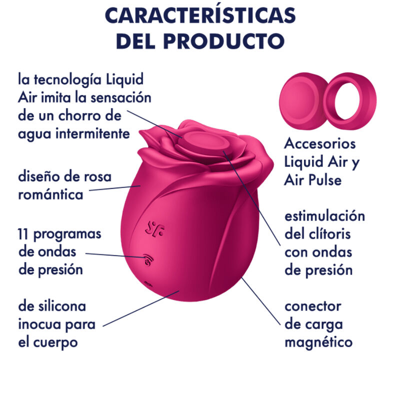 Vista 6 di Satisfyer - Air Pulse Vibratore Pro 2 Classic Blossom