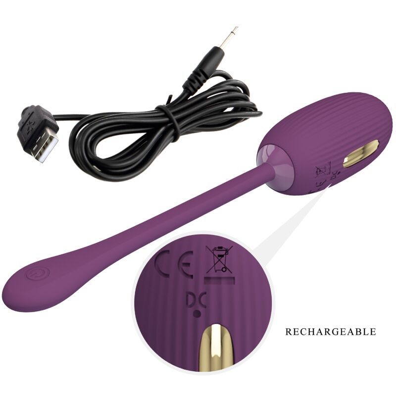 Vista 6 de Pretty Love - Doreen Huevo Vibrador Recargable Lila