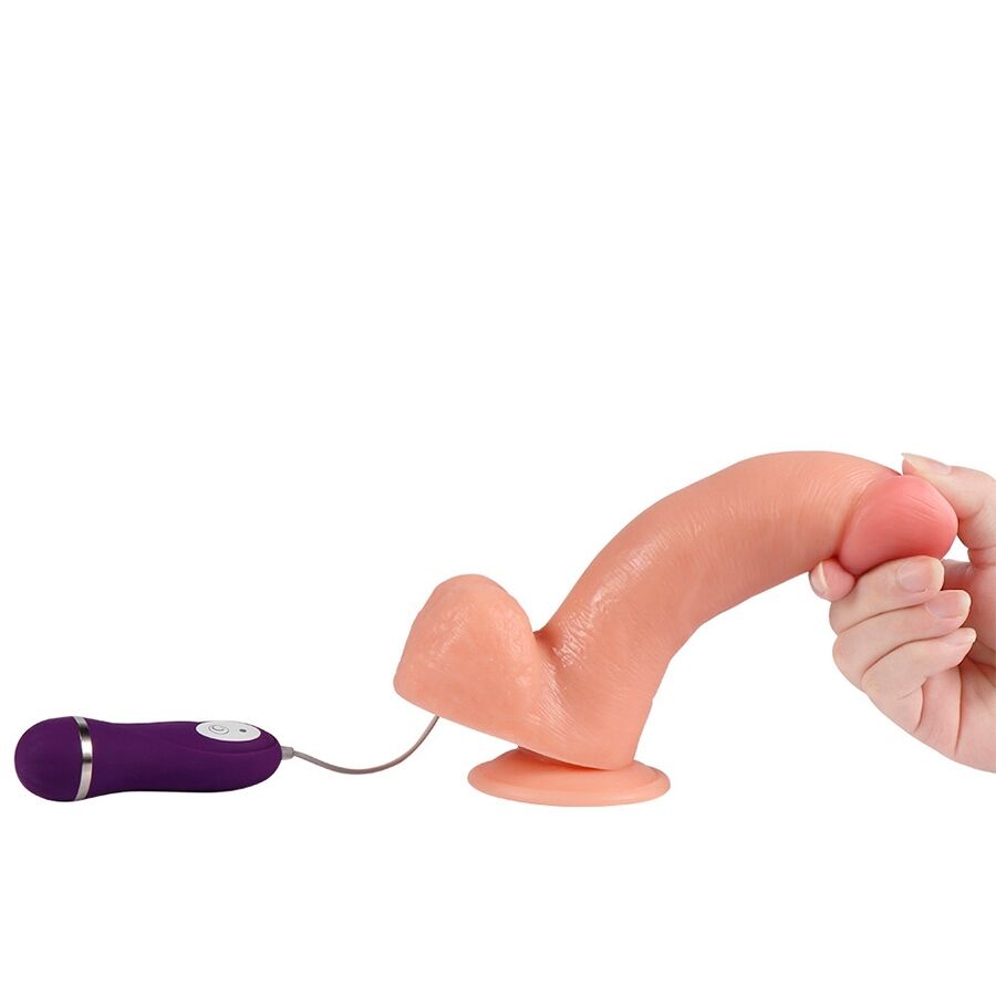 Vista 6 de Apolo Dildo Vibrador con Control Remoto 24,5 Cm