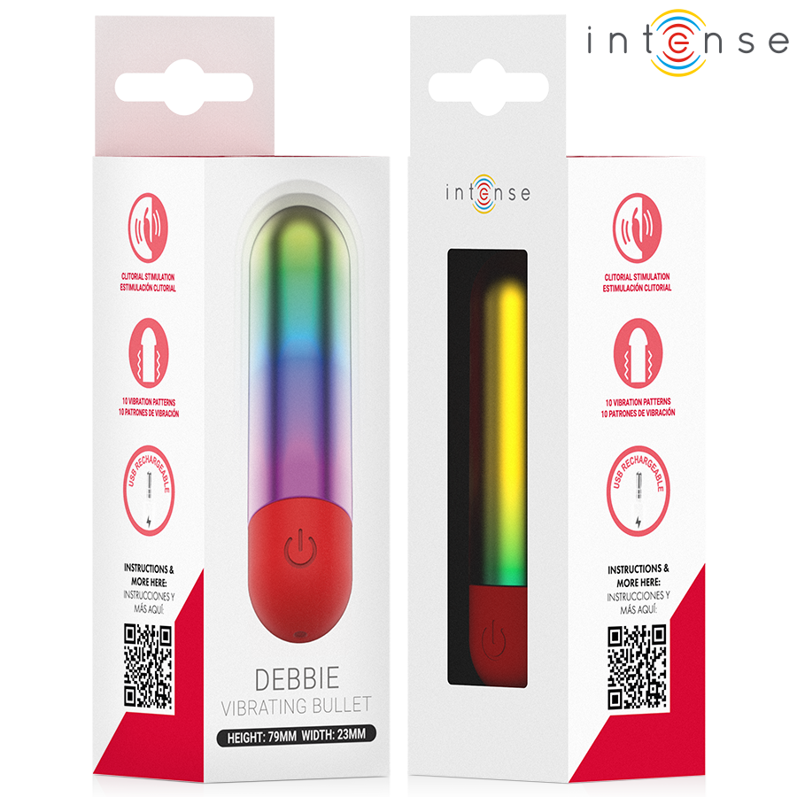 Vista 6 de Intense - Debbie Rainbow Clitoris Vibratório Bullet