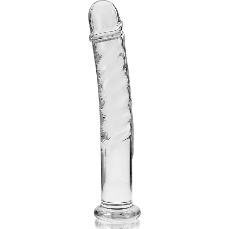 Vista 6 de Modelo 16 Dildo Cristal Rosa 18.5 Cm -o- 3 Cm