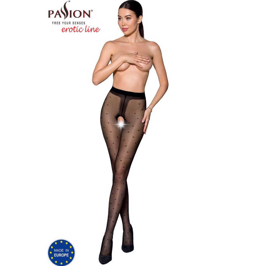 Vista 6 de Passion - Tiopen 018 Medias Negro 3/4 20 Den