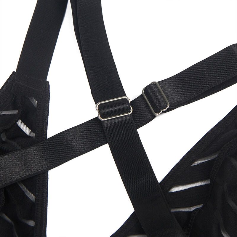 Vista 6 di Subblime - 954154 Body con Cintura Reggicalze Nero L/Xl
