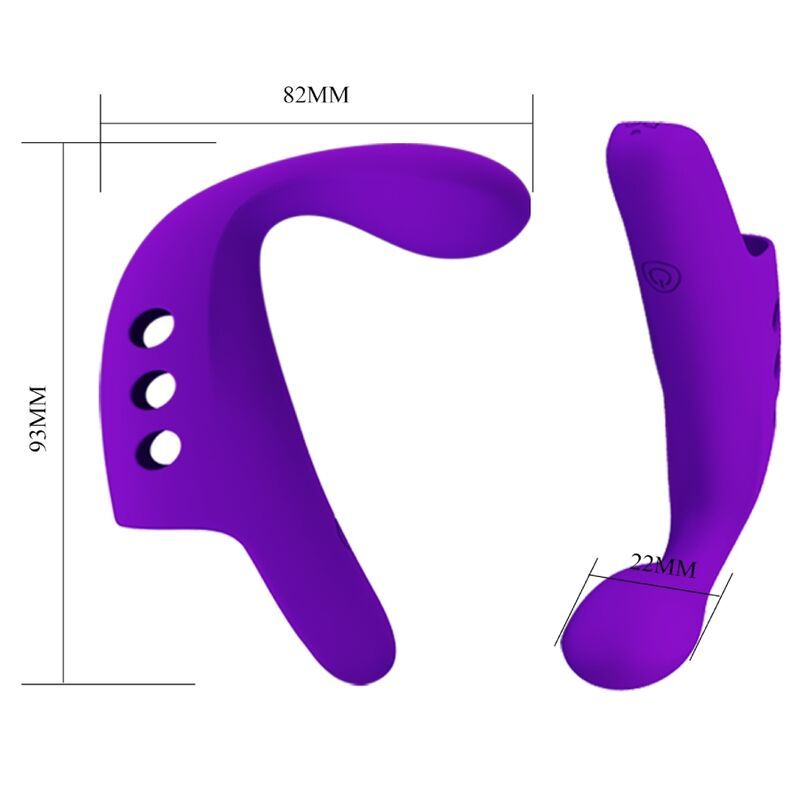 Ansicht 7 von Pretty Love - Gorgon Purple Wiederaufladbarer Fingervibrator