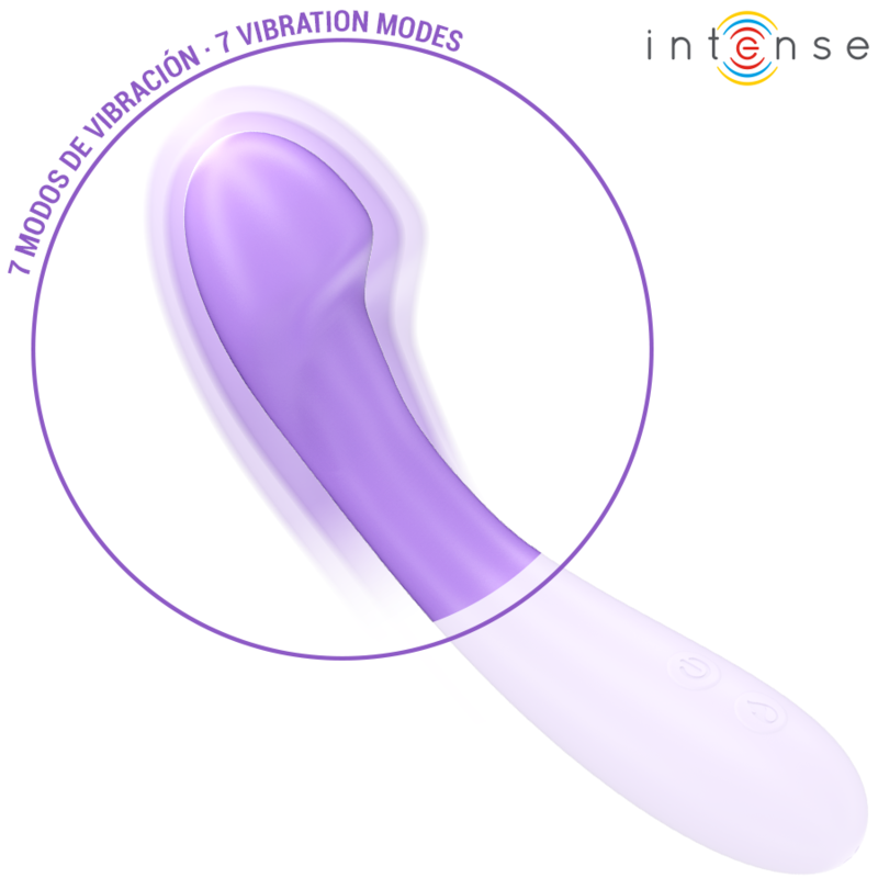 Vista 7 di Intense - Vibratore Becky 19 Cm Riscaldabile 7 Vibrazioni Viola