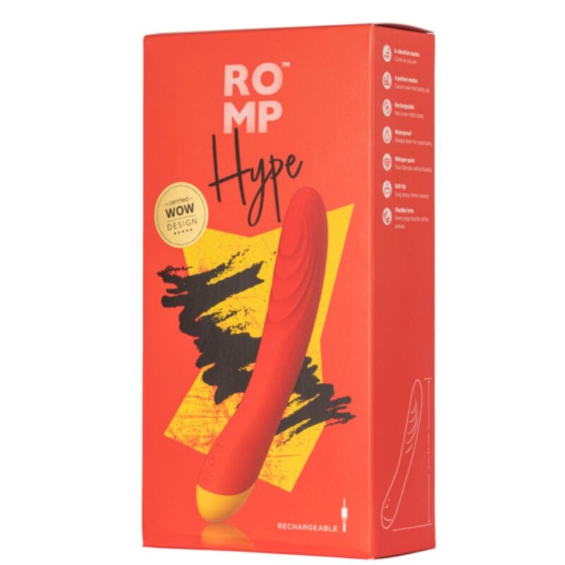 Vista 7 di Hype Vibratore Multifunzione Per Il Punto G Rosso