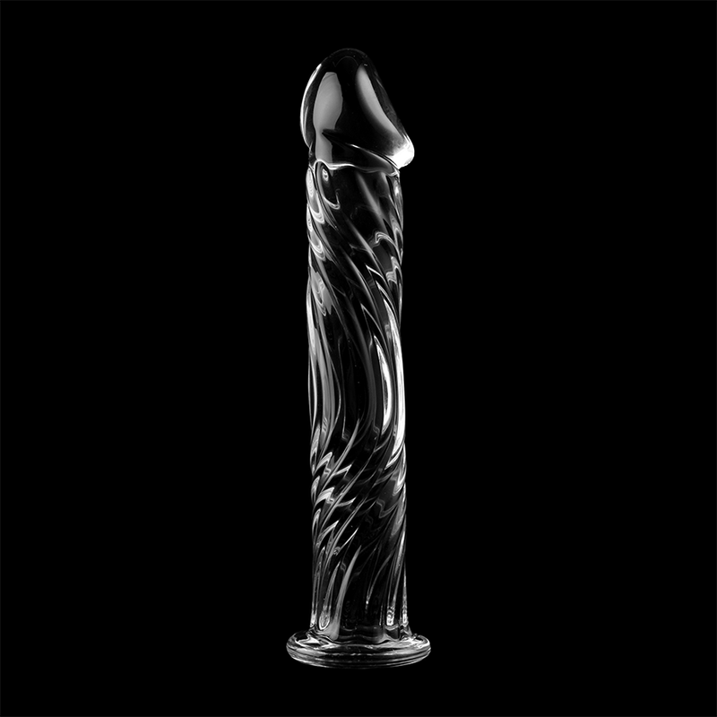 Vista 7 di Modello 12 Dildo In Vetro Borosilicato Rosa 17 Cm -o- 3.5 Cm
