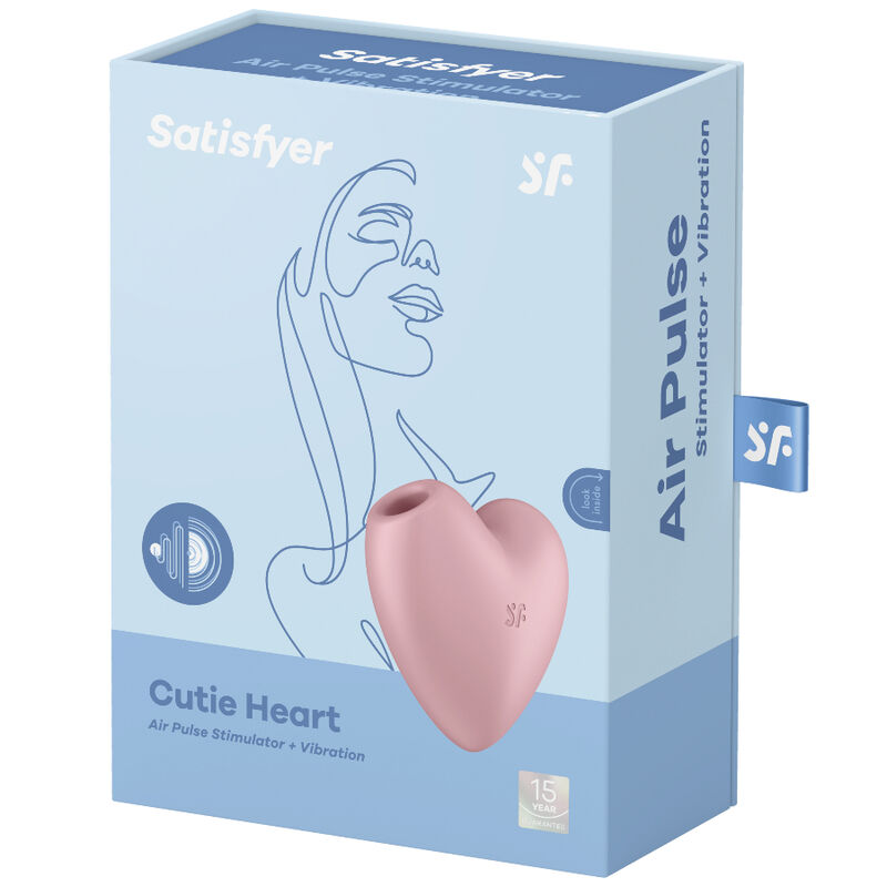Vista 8 de Satisfyer - Cutie Heart Estimulador y Vibrador Rosa