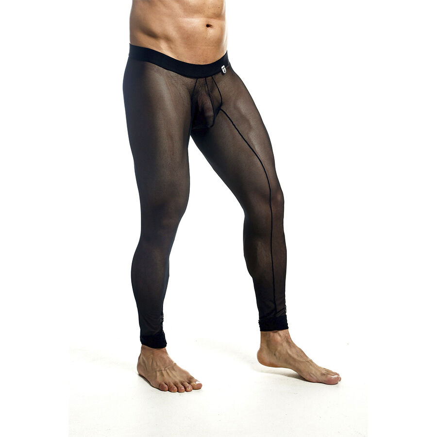 Vista 8 de Medias de Mallas Transparentes Negras Talla