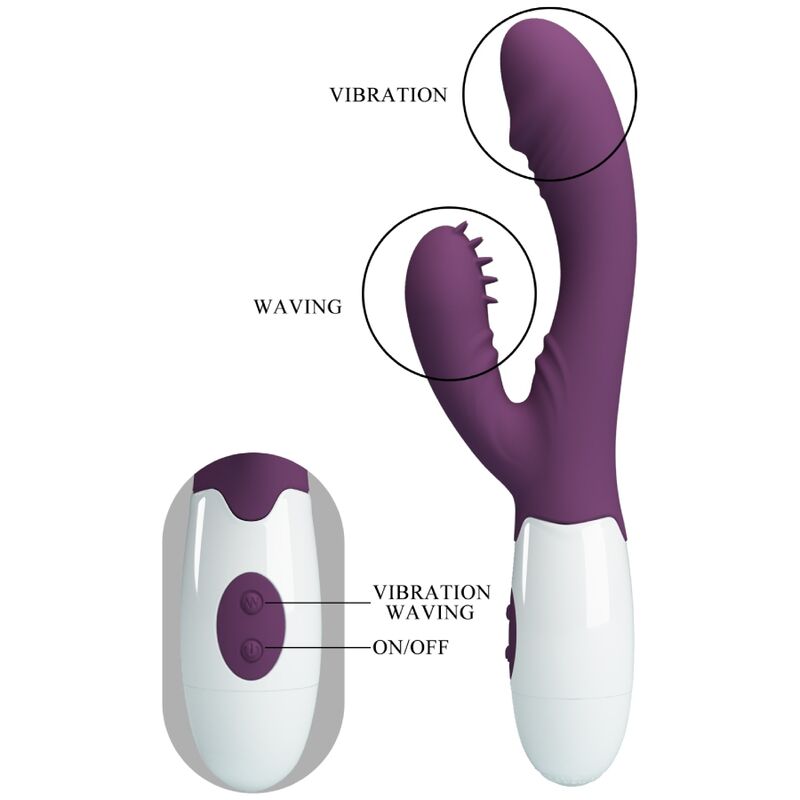 Ansicht 8 von Pretty Love - Andre Rabbit Vibrator & G-Punkt-Stimulator Lila