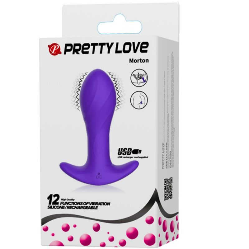 Vista 8 de Pretty Love - Vibrador Anal Lila