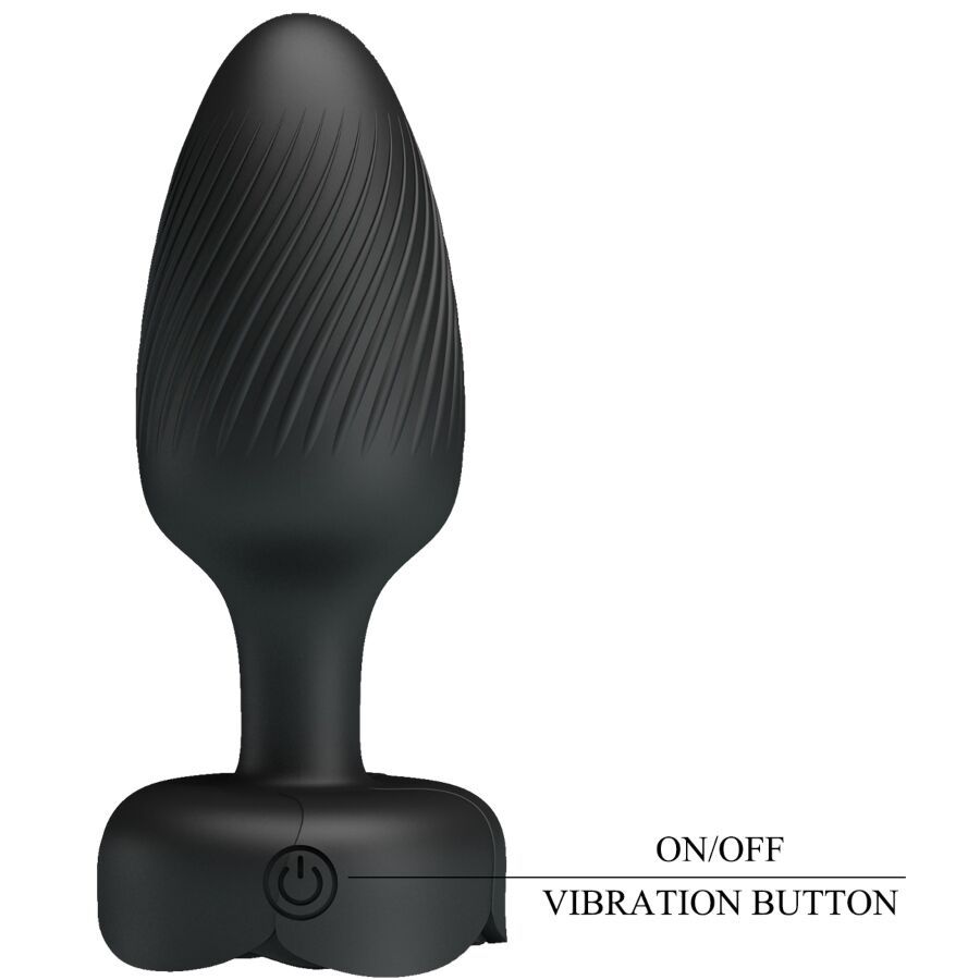 Ansicht 8 von Pretty Love - Osborn Anal Plug Mit Led Licht Schwarz 9,8 Cm