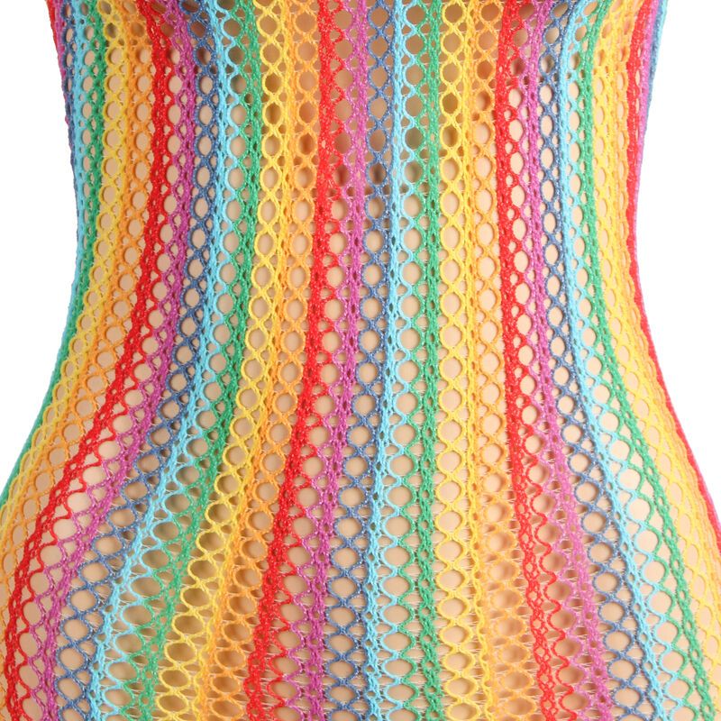 Vista 8 de Subblime - 952341 Vestido de Rejilla Arcoiris Talla Única