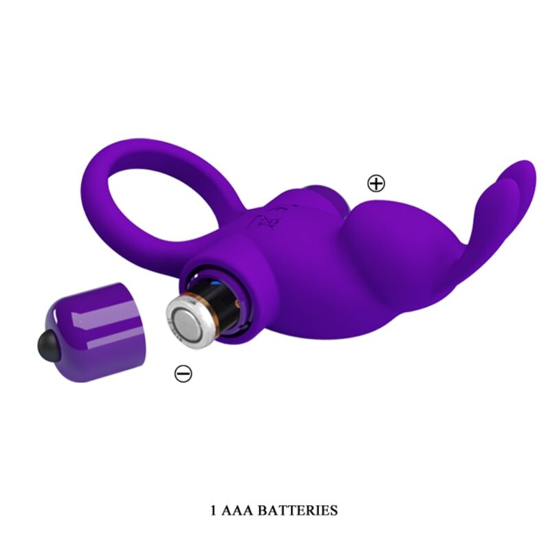 Ansicht 9 von Pretty Love - Vibratorring I Kaninchen Für Lila Penis