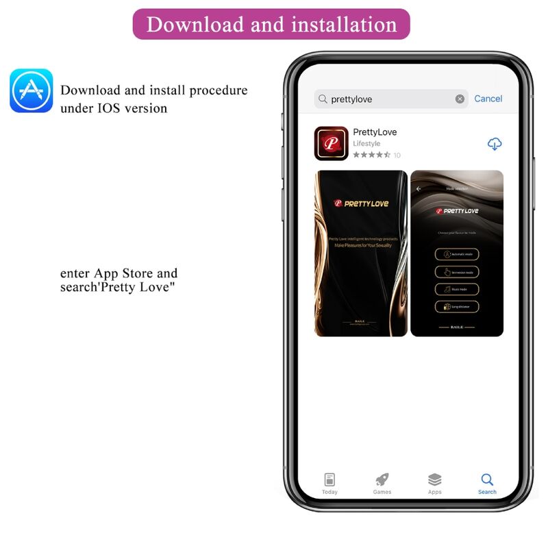 Vista 9 de Pretty Love - Baird G-Spot 12 Vibraciones Recargable Lila App