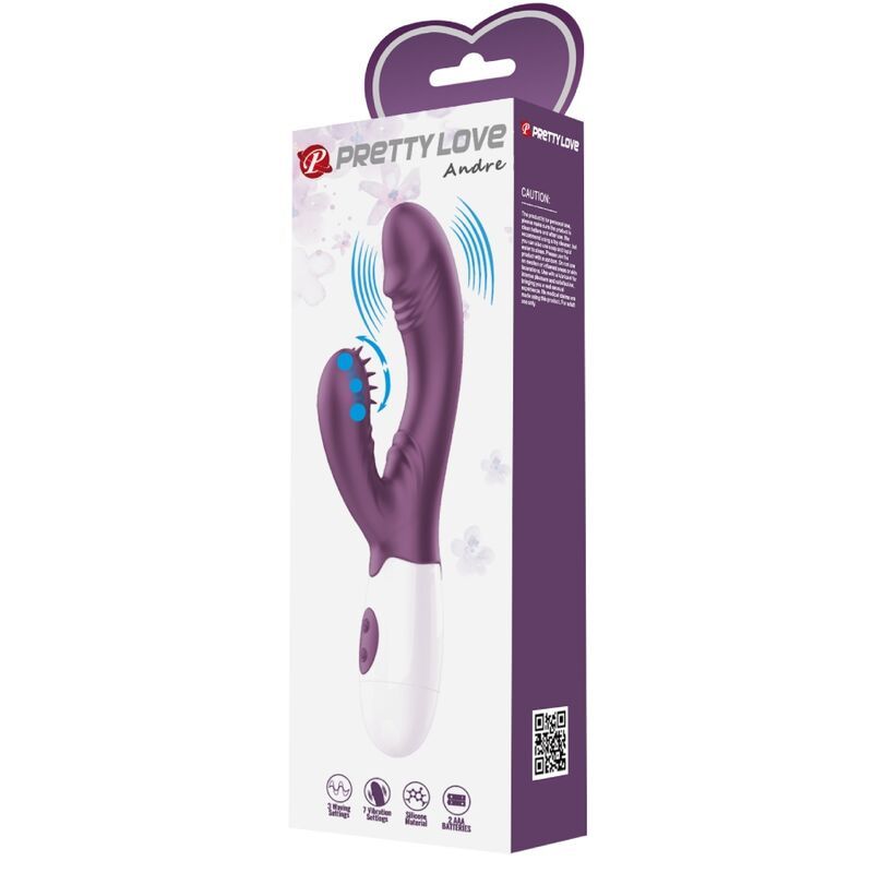 Ansicht 10 von Pretty Love - Andre Rabbit Vibrator & G-Punkt-Stimulator Lila