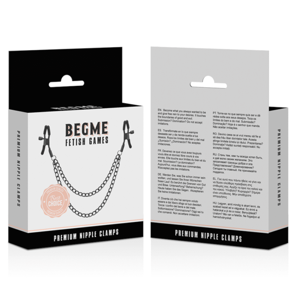 BEGME - RED EDITION PINZAS PEZONES CON CADENA - Imagen 4
