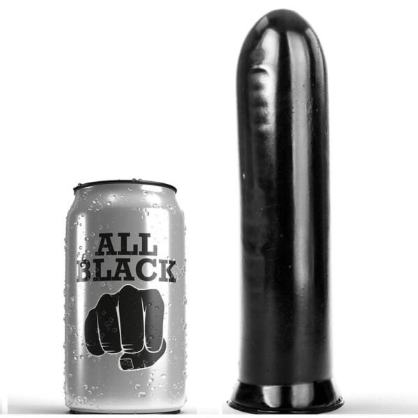 ALL BLACK - DILDO NEGRO 19 CM - Imagen 2