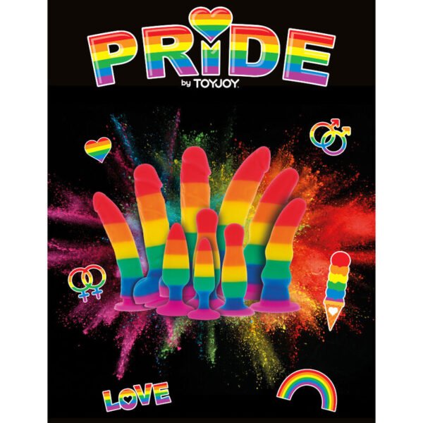 PRIDE - DILDO BANDERA LGBT 15 CM - Imagen 3