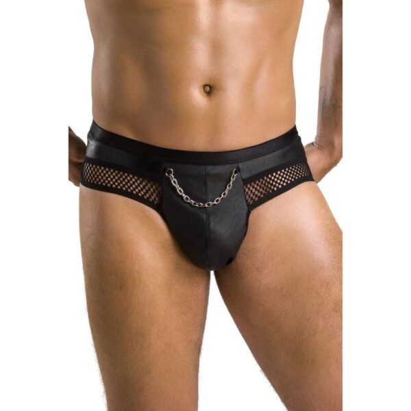 PASSION - 030 SLIP ABIERTO TOM NEGRO S/M - Imagen 3
