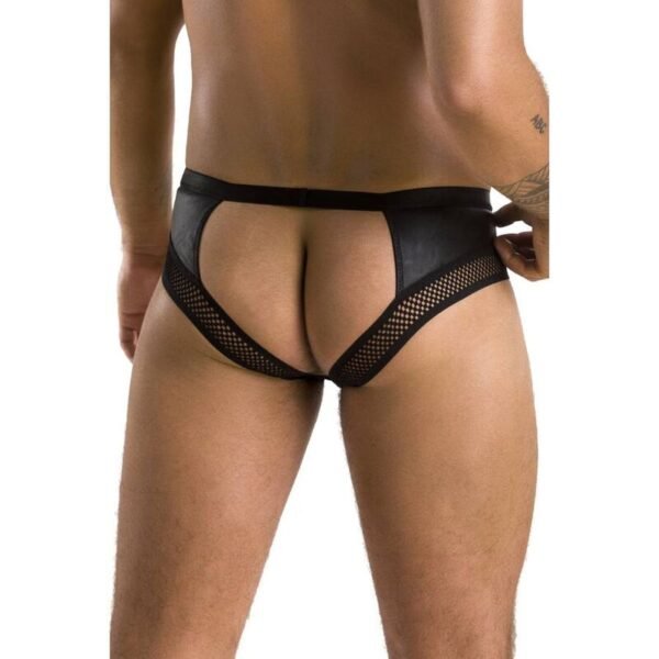 PASSION - 030 SLIP ABIERTO TOM NEGRO S/M - Imagen 4