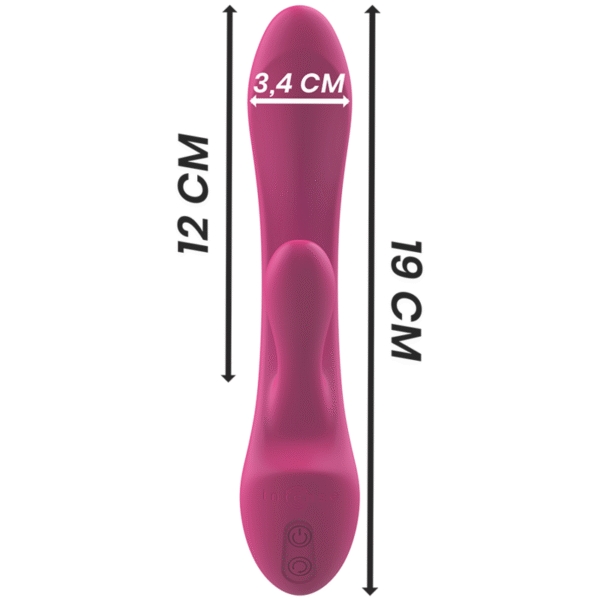INTENSE - LUIGI VIBRADOR RABBIT SILICONA LIQUIDA ROSA - Imagen 6