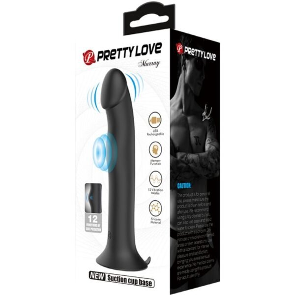 PRETTY LOVE - MURRAY VIBRADOR Y ONDAS ESTIMULADORAS DE CLÍTORIS NEGRO - Imagen 11