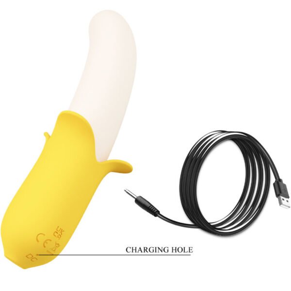 PRETTY LOVE - BANANA GEEK SUPER POWER 7 VIBRACIONES UP&DOWN SILICONA NEGRO - Imagen 5