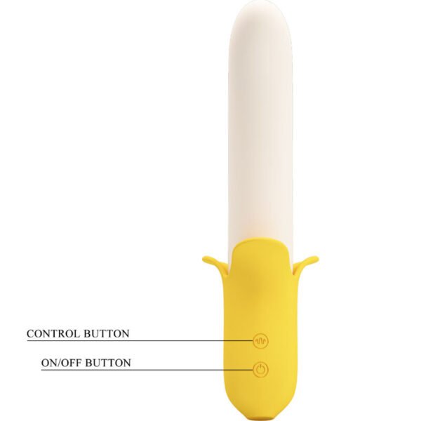 PRETTY LOVE - BANANA GEEK SUPER POWER 7 VIBRACIONES UP&DOWN SILICONA NEGRO - Imagen 4