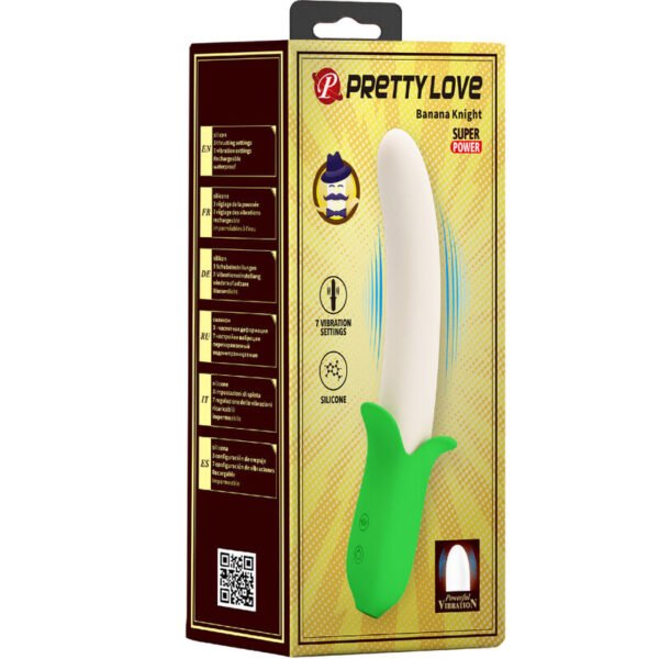 PRETTY LOVE - BANANA KNIGHT SUPER POWER 7 VIBRACIONES SILICONA - Imagen 7