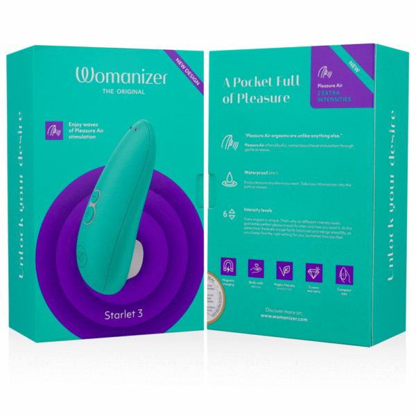 WOMANIZER - STARLET 3 ESTIMULADOR CLÍTORIS TURQUESA - Imagen 7
