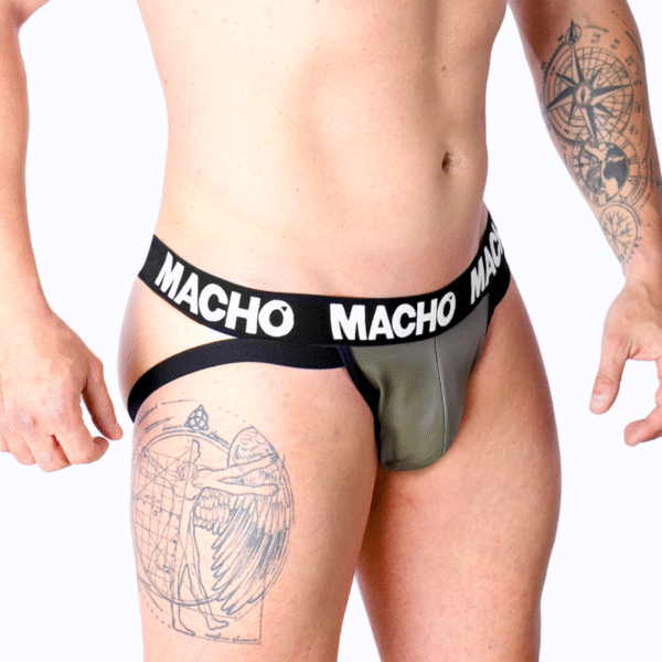 MACHO - MX27GR JOCK CUERO GRIS BEIGE L - Imagen 3