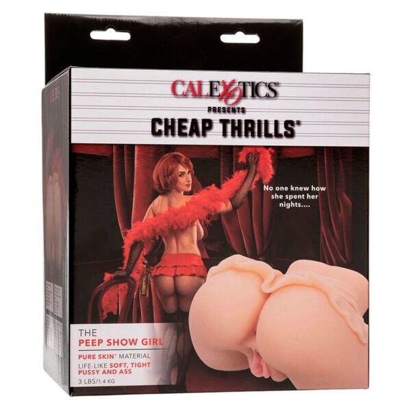 CALEXOTICS - THE PEEP SHOW GIRL DOBLE MASTURBADOR REALÍSTICO NATURAL - Imagen 9
