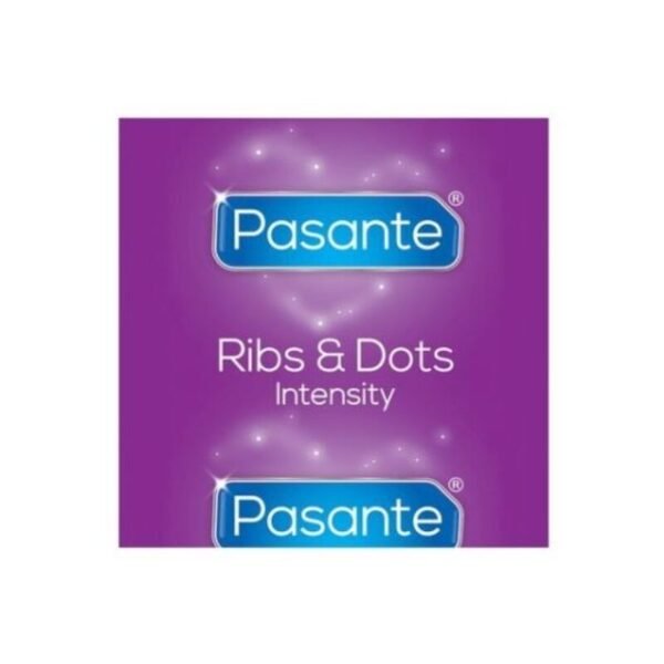 PASANTE - RIBS & DOTS PRESERVATIVOS INTENSITY 144 UNIDADES - Imagen 2