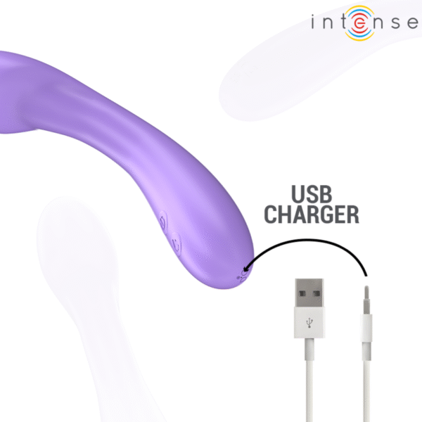 INTENSE - BECKY VIBRADOR 19 CM CALENTABLE 7 VIBRACIONES MORADO - Imagen 6
