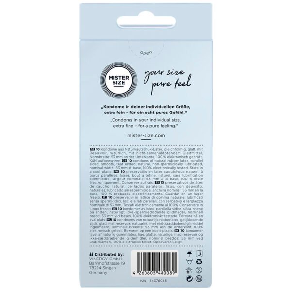 MISTER SIZE - PRESERVATIVOS TALLA M 53 MM (10 UNIDADES) - Imagen 3