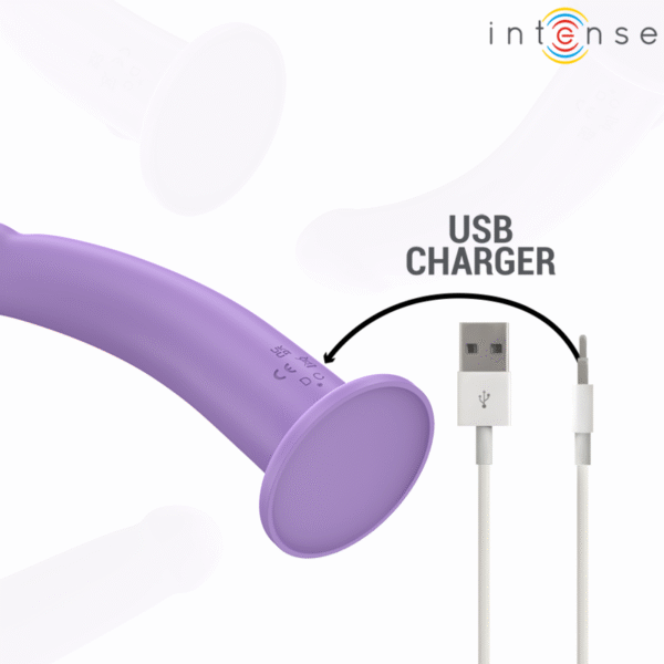 INTENSE - EDDIE VIBRADOR 17,5 CM 10 VIBRACIONES MORADO CONTROL REMOTO - Imagen 6