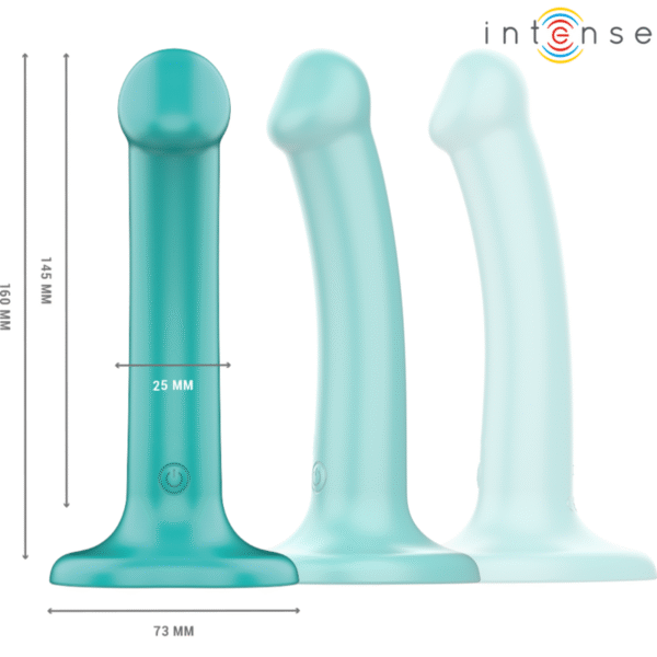 INTENSE - KATIE VIBRADOR CON VENTOSA 10 VIBRACIONES AZUL OSCURO CONTROL REMOTO - Imagen 2