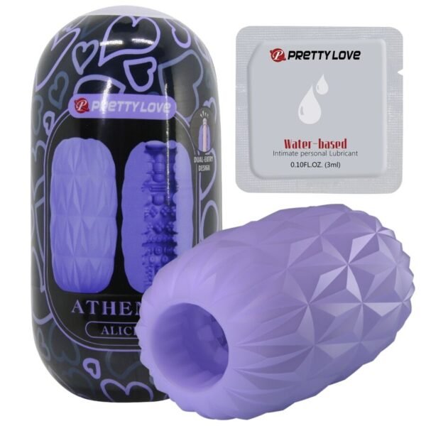 PRETTY LOVE - ATHENA ALICE MASTURBADOR MASCULINO MORADO - Imagen 3