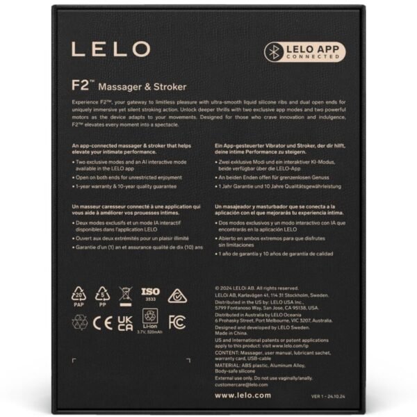 LELO - F2S ™ TEAL MASTURBADOR MASCULINO AZUL - Imagen 12